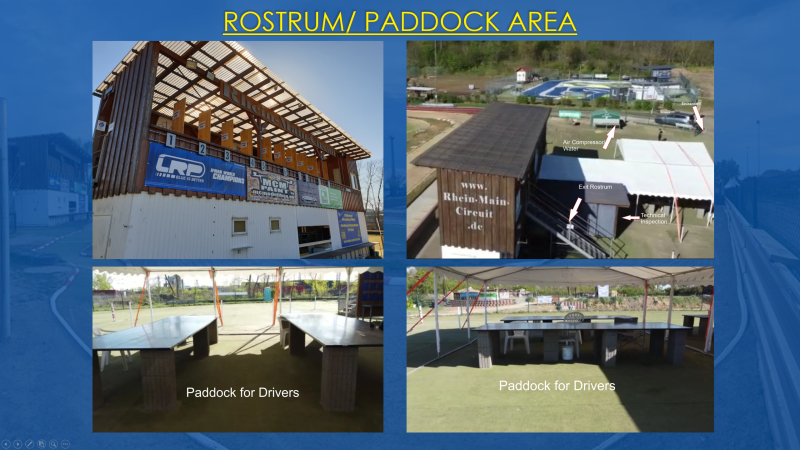 Rostrum / paddock area